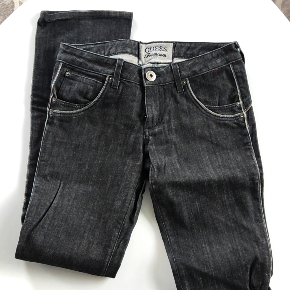 Guess Premium Y2K Black Denim Jeans